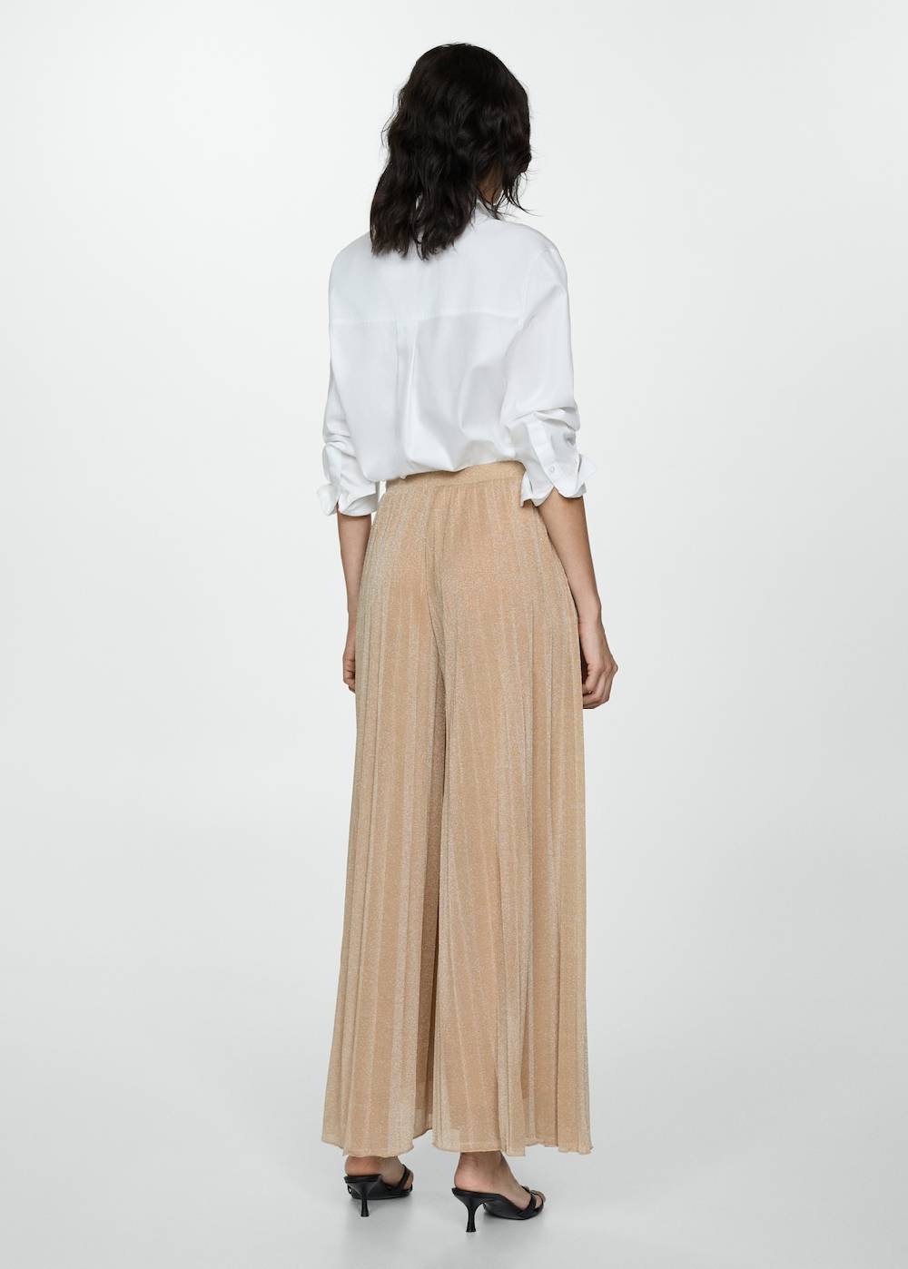 Mango Palazzo-Hose Aus Lurex