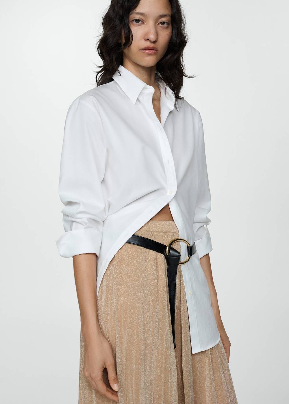 Mango Palazzo-Hose Aus Lurex