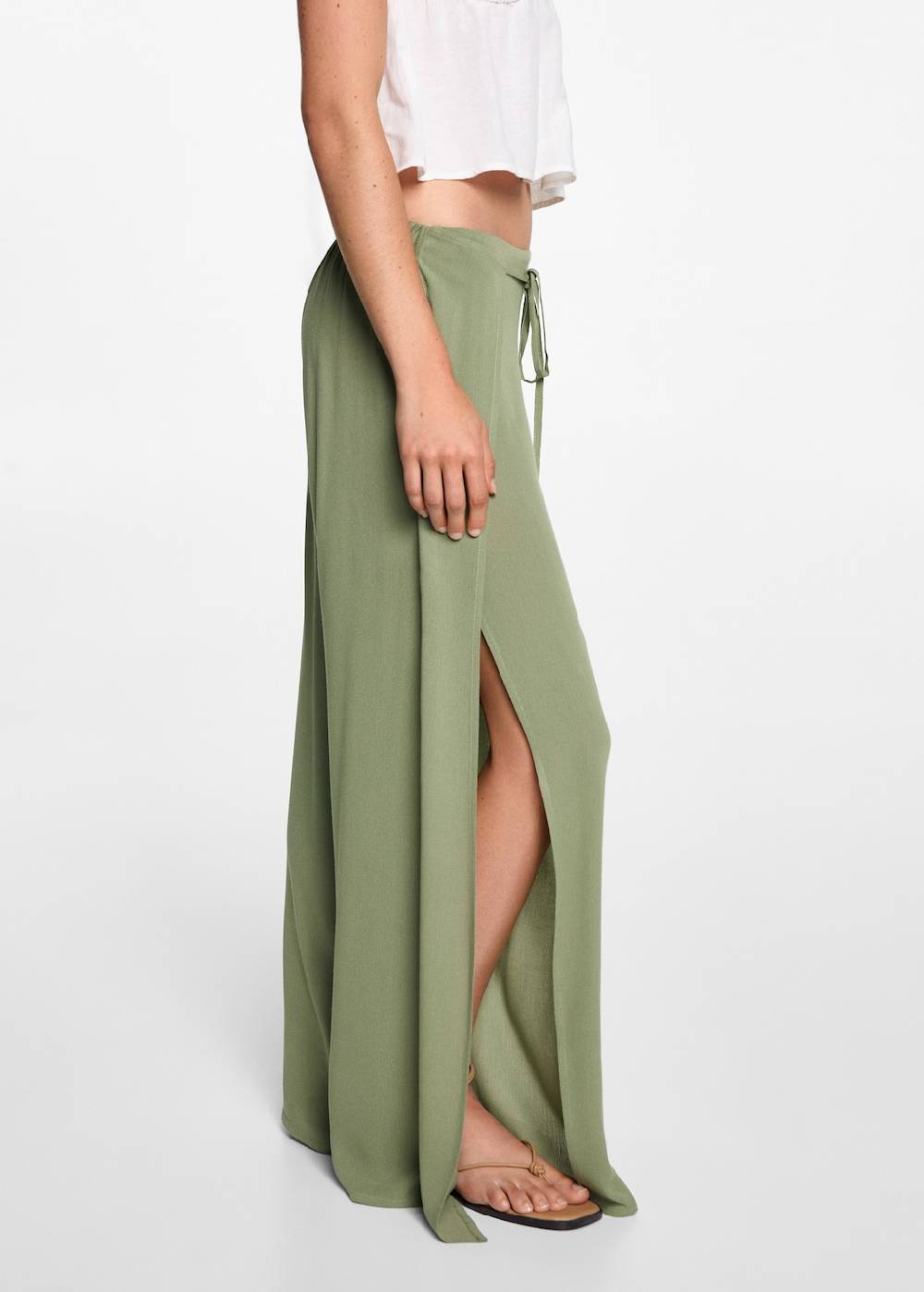 Mango Palazzo-Hose Mit Schlitzen