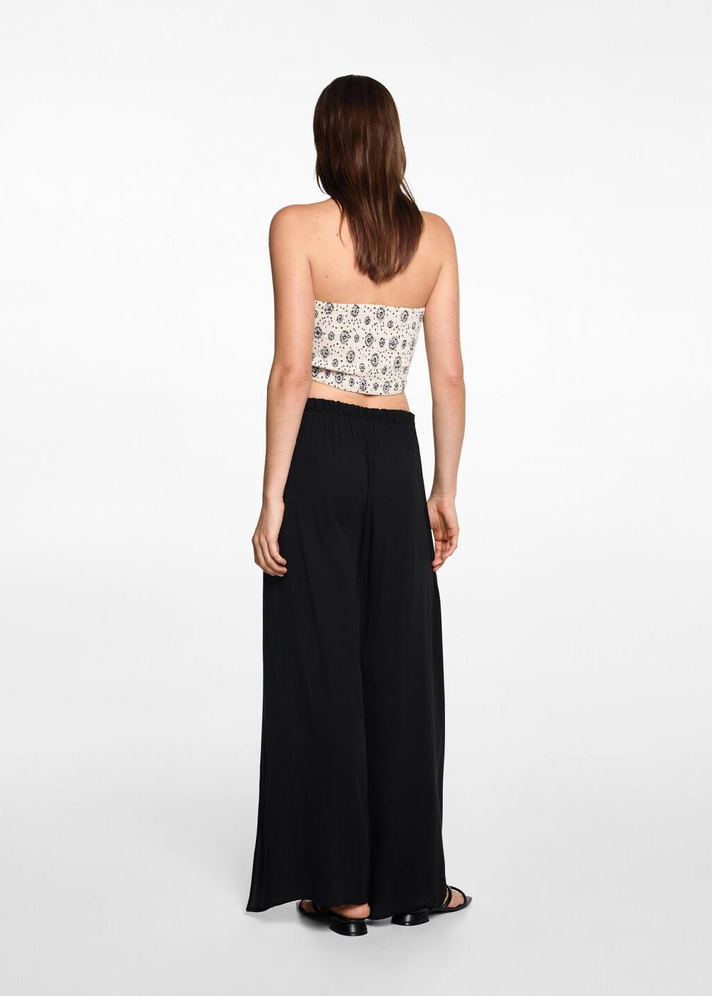 Mango Palazzo-Hose Mit Schlitzen