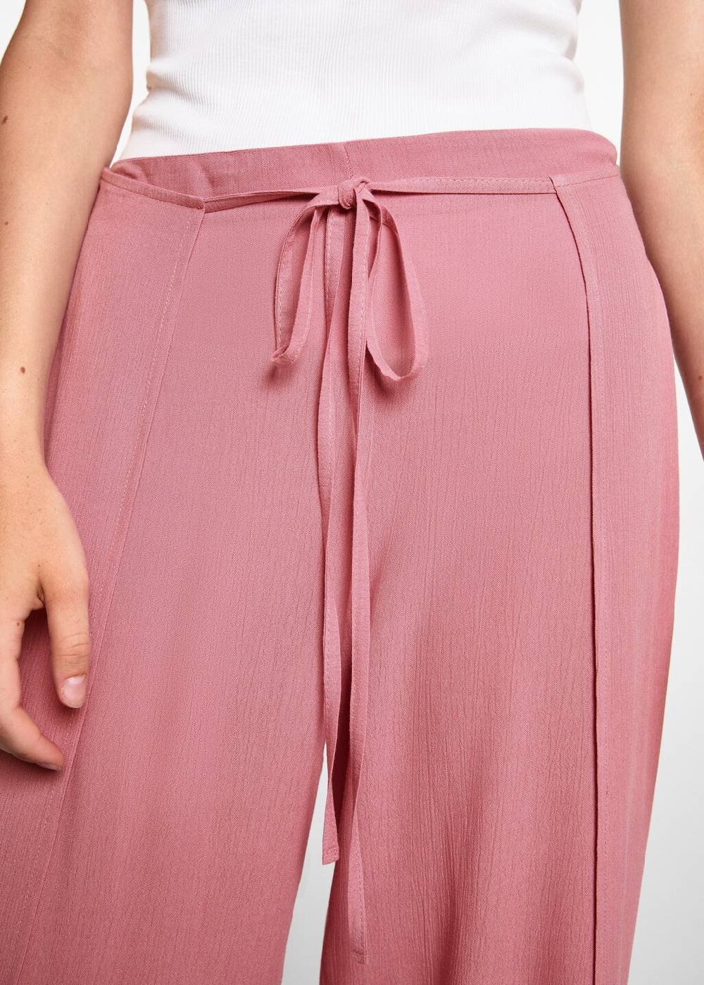 Mango Palazzo-Hose Mit Schlitzen
