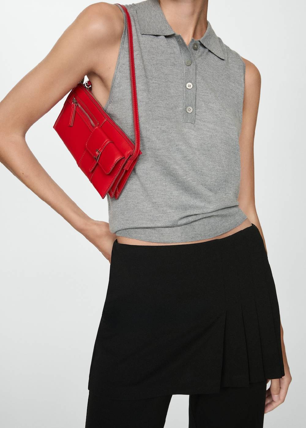 Mango Plissierter Hosenrock