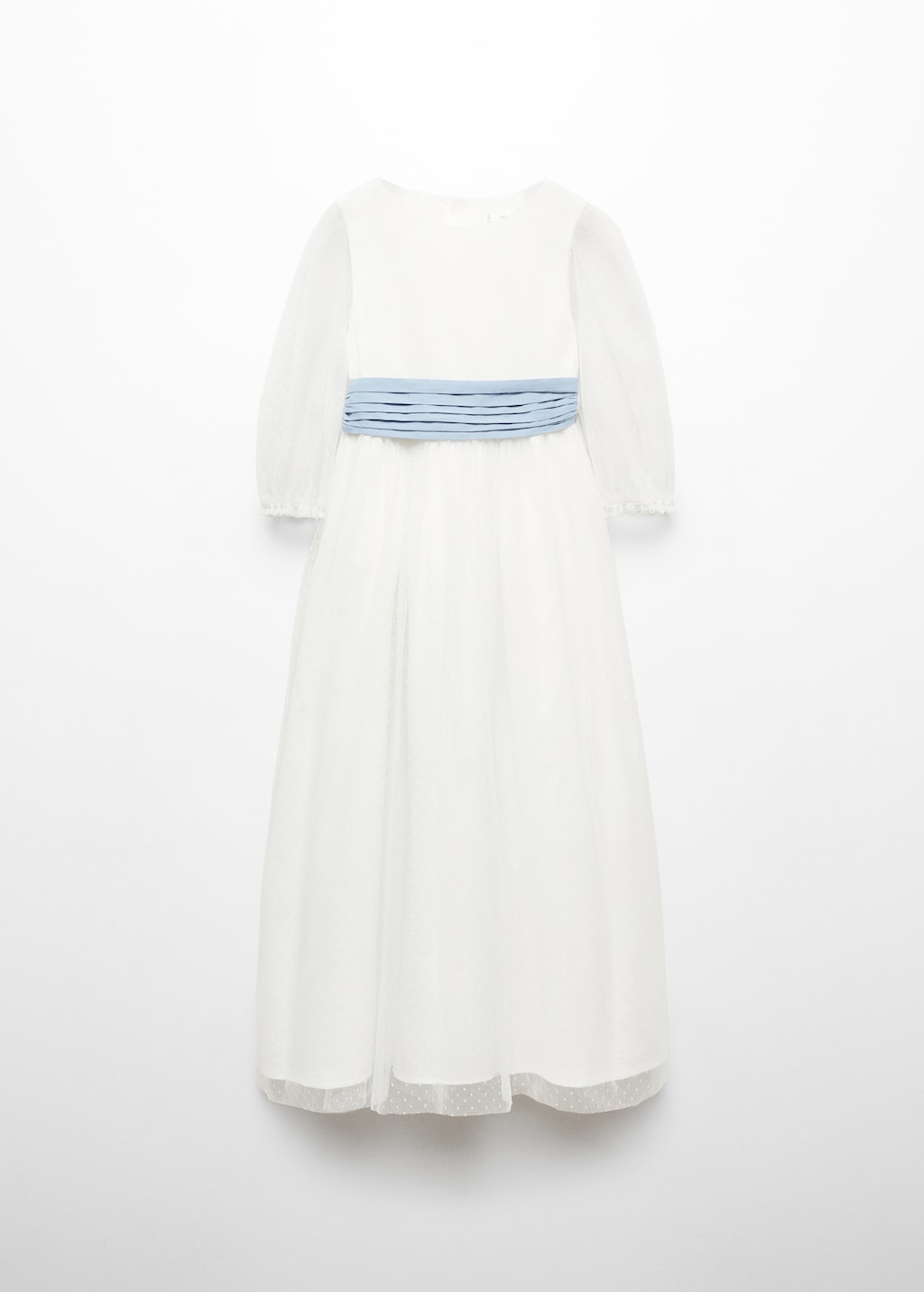 Mango Plumetis-Kleid Mit Schleife