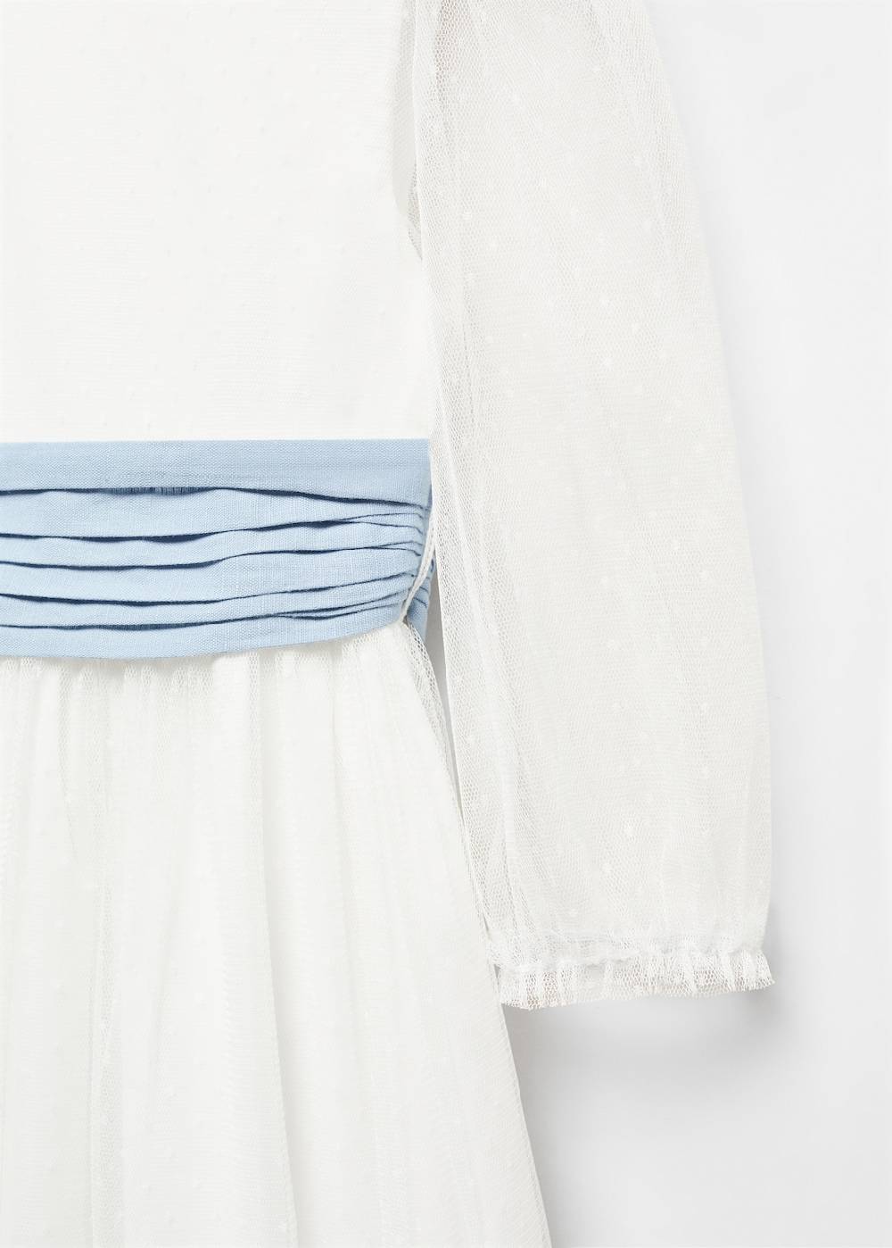 Mango Plumetis-Kleid Mit Schleife