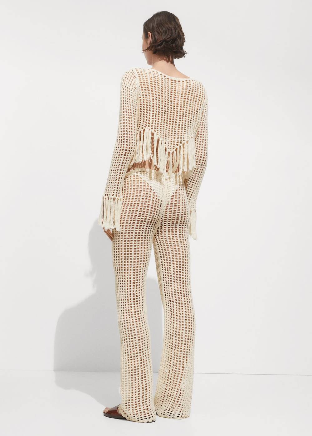 Mango Pointelle-Strickhose