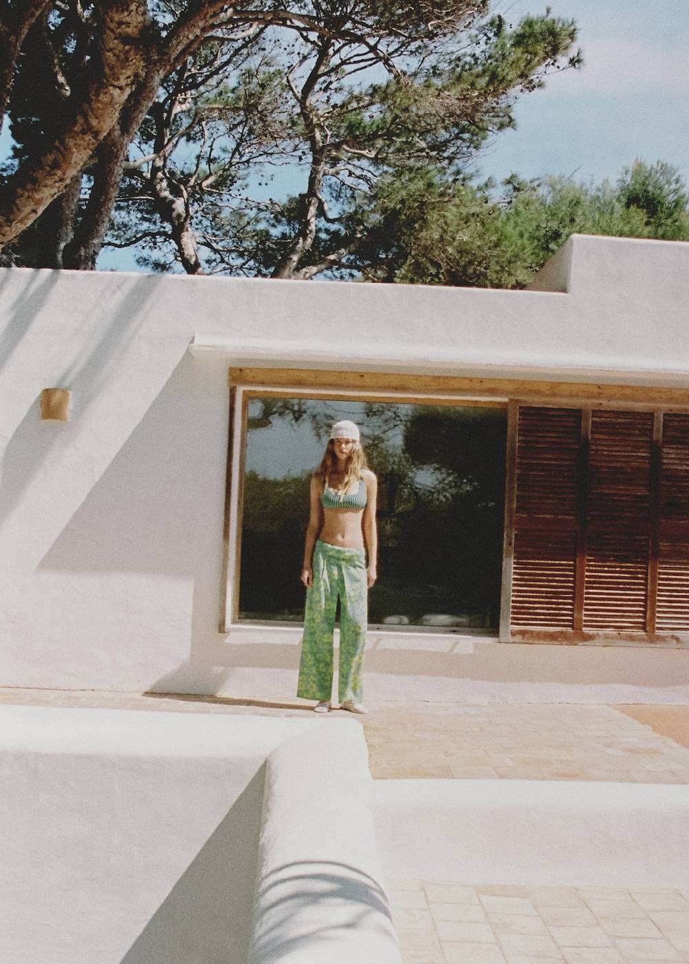 Mango Printhose Mit Umgeschlagenem Bund