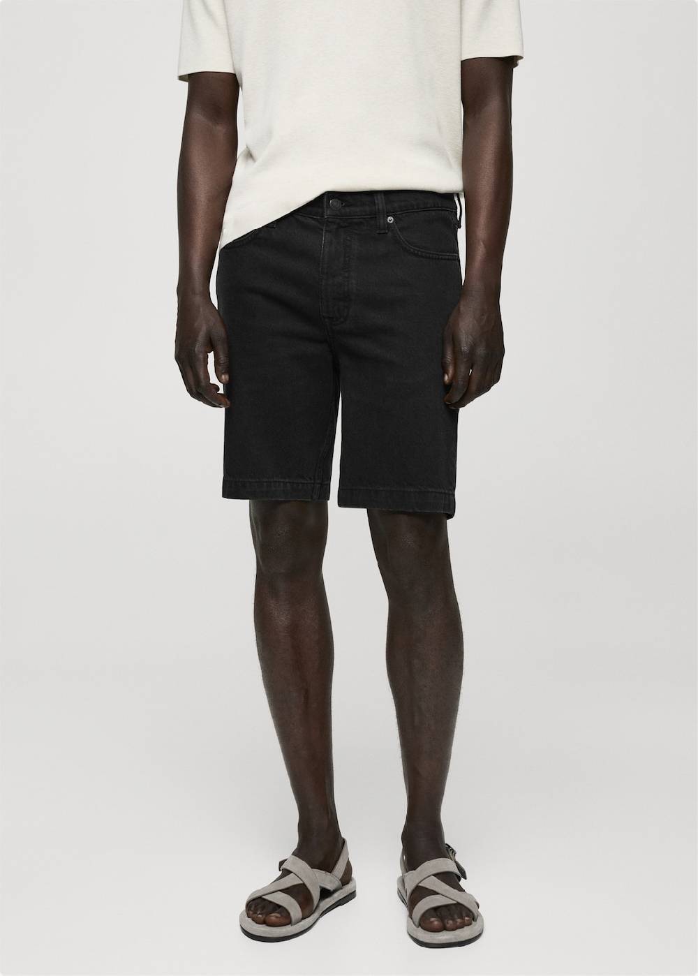 Mango Regular Fit-Bermudashorts aus Jeans