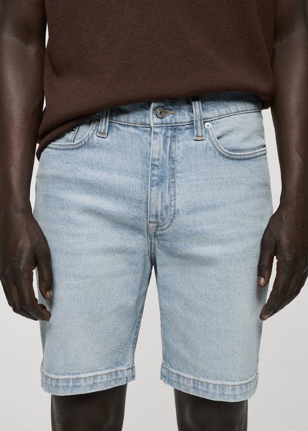Mango Regular Fit-Bermudashorts Aus Jeans