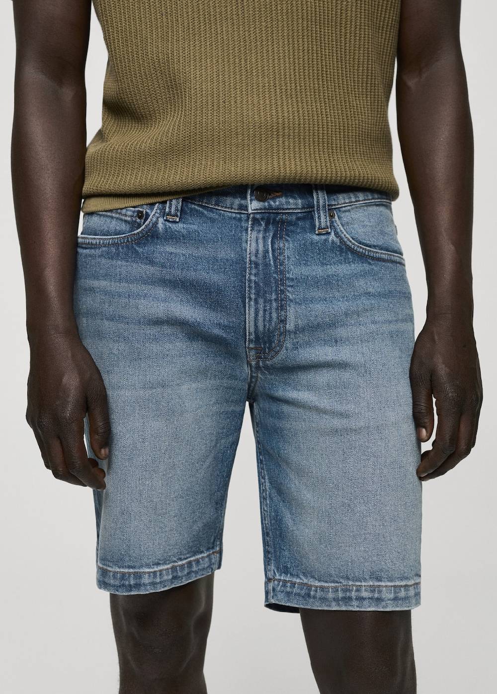 Mango Regular Fit-Bermudashorts Aus Jeans