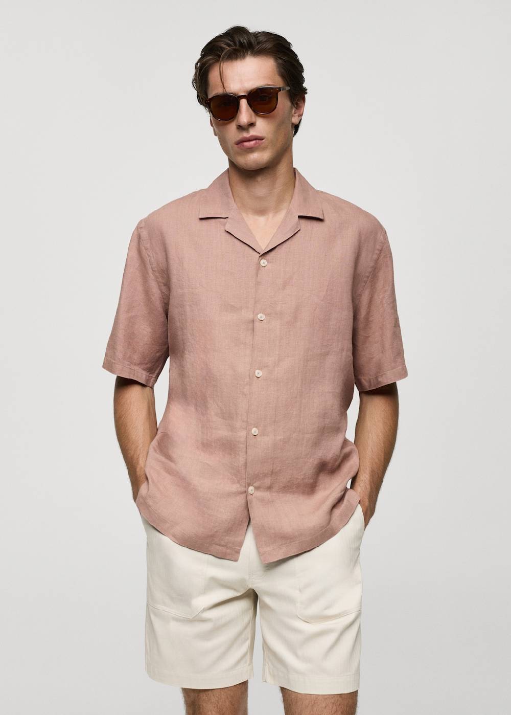 Mango Regular Fit-Hemd aus 100 % Leinen