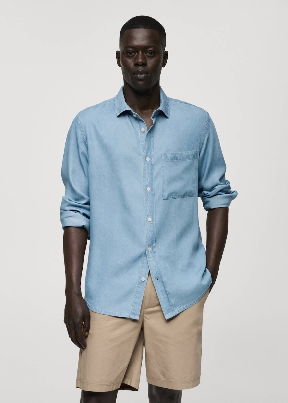 Mango Regular-Fit-Hemd aus 100 % Tencel