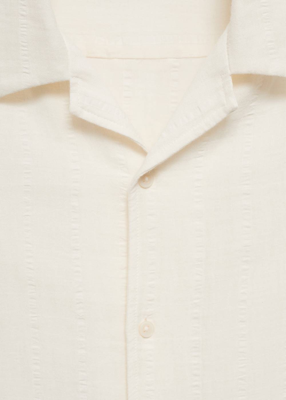 Mango Regular Fit-Hemd Aus Baumwoll-Kreppgewebe