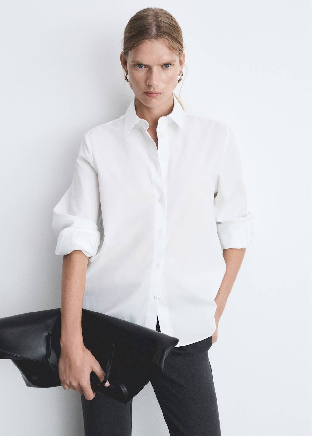 Mango Regular Fit-Hemd aus Baumwoll-Lycell-Gemisch