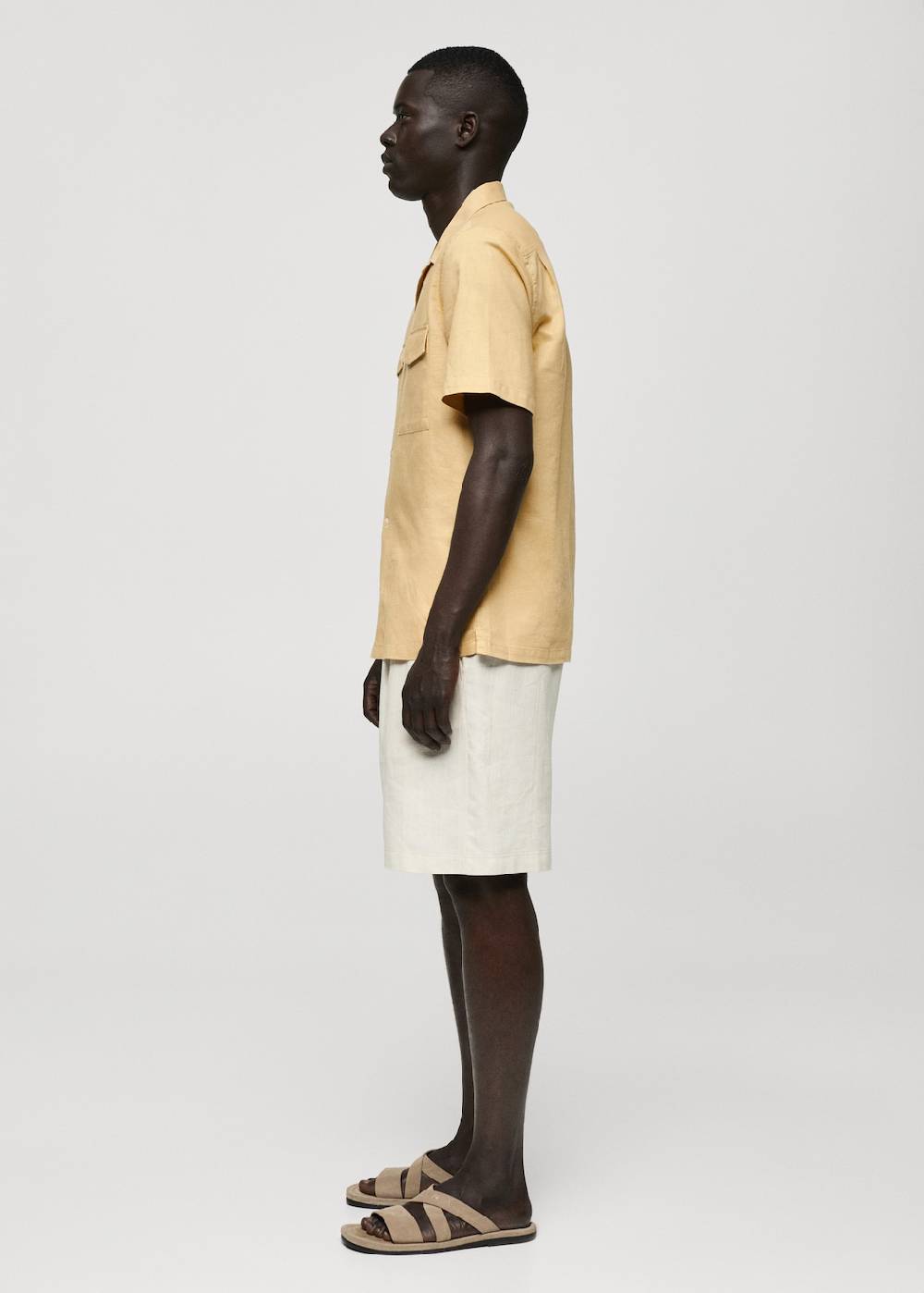 Mango Regular Fit-Hemd Aus Leinen Mit Baumwolle