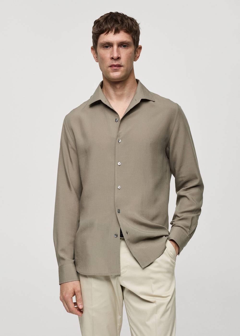 Mango Regular Fit-Hemd aus Lyocell