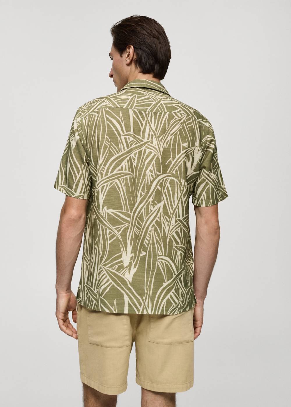 Mango Regular Fit-Hemd Mit Blattmotiv