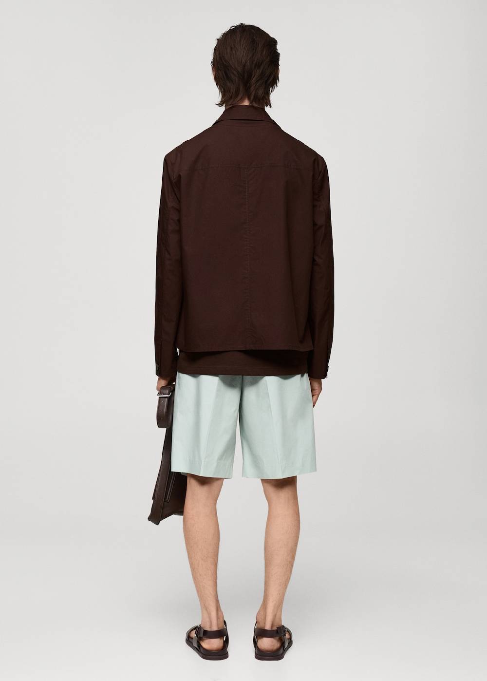 Mango Relaxed Fit-Bermudashorts Mit Abnähern