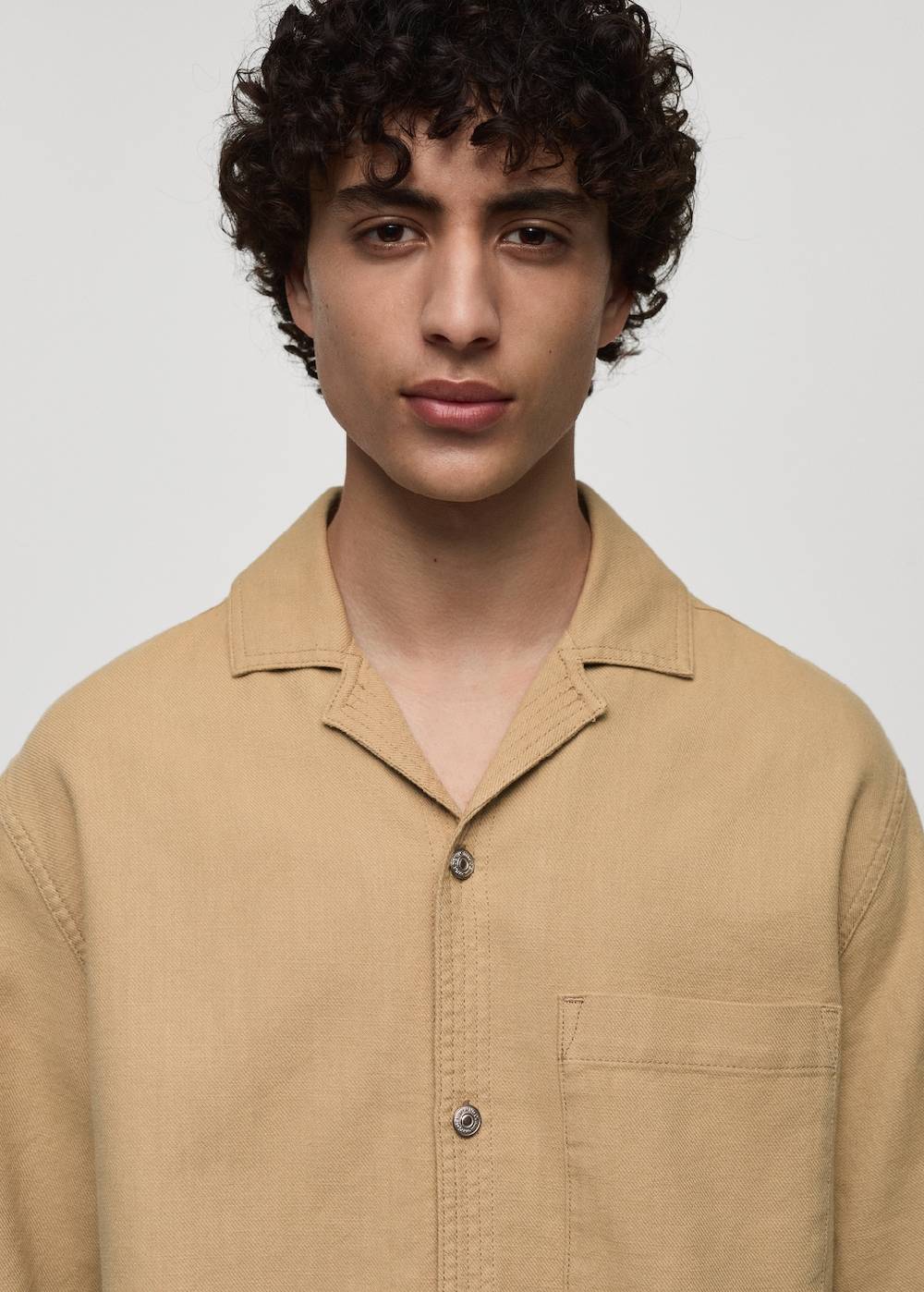 Mango Relaxed Fit-Hemd Aus Baumwolle Mit Tasche