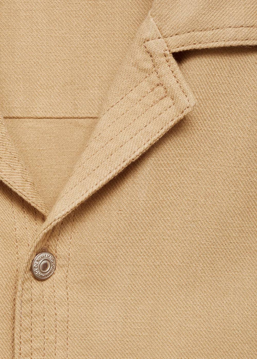 Mango Relaxed Fit-Hemd Aus Baumwolle Mit Tasche