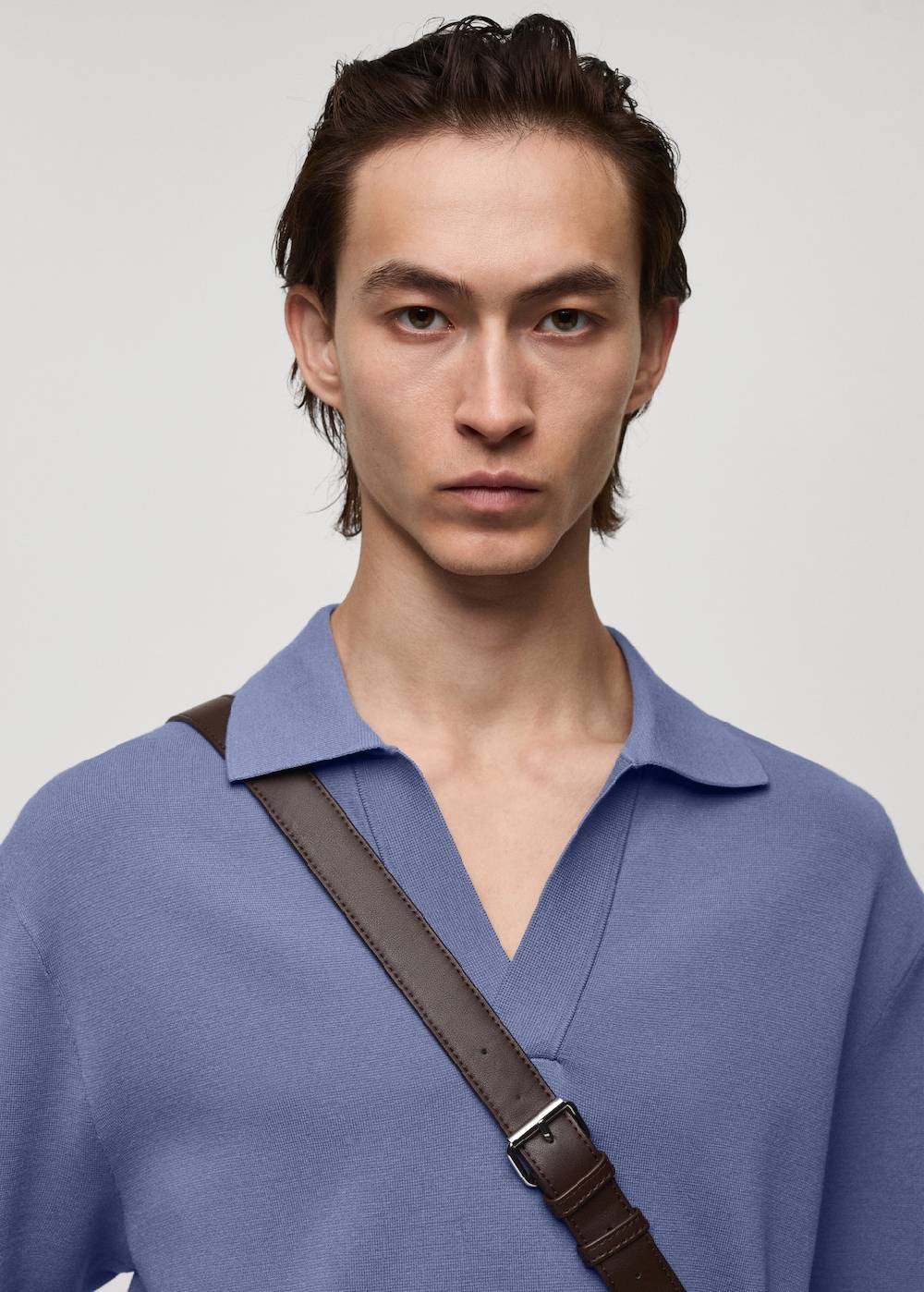 Mango Relaxed-Fit-Strickpoloshirt