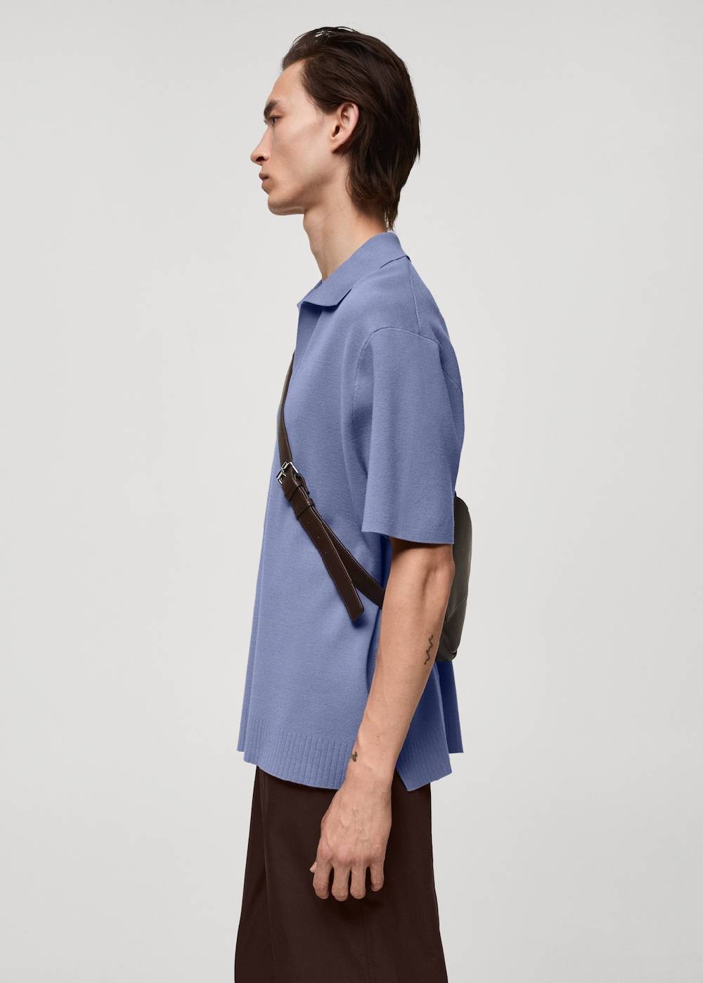 Mango Relaxed-Fit-Strickpoloshirt