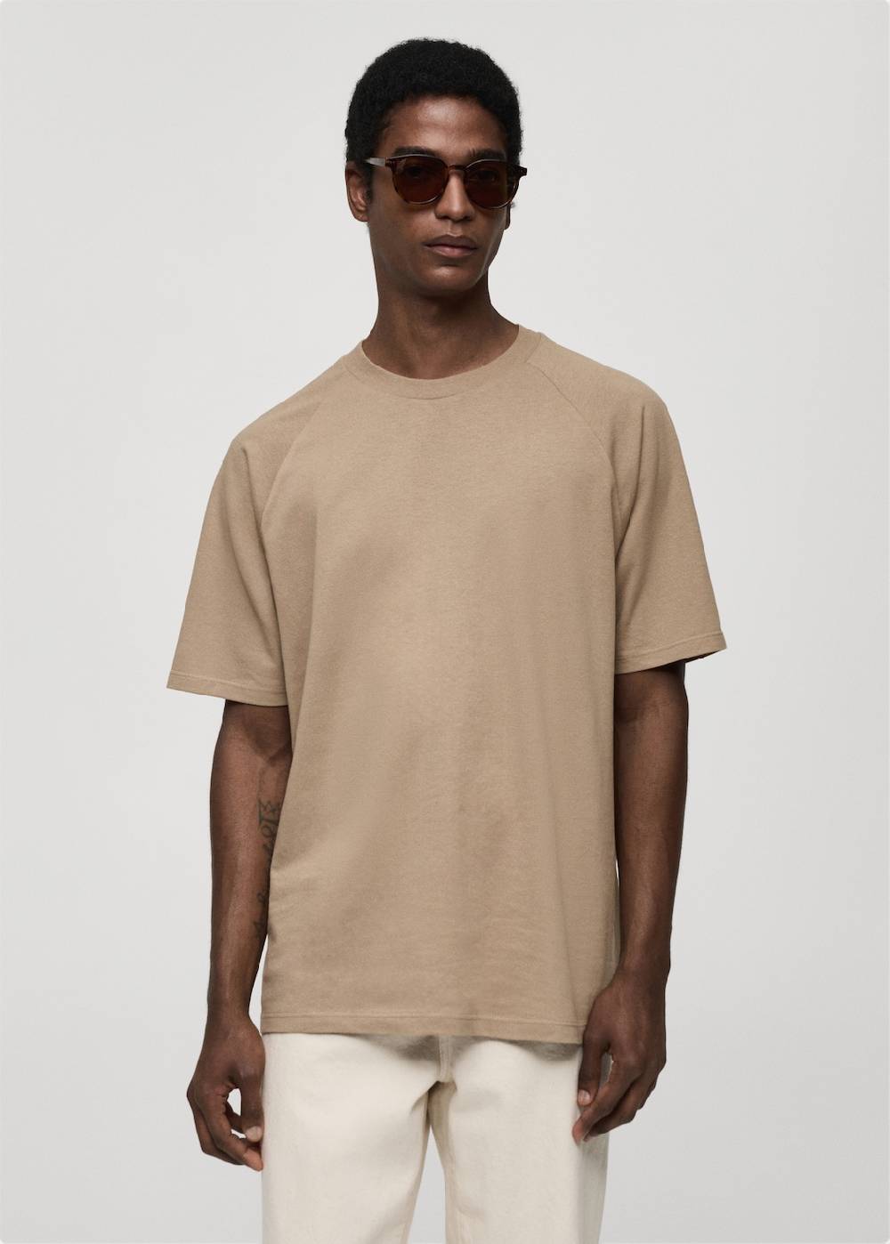 Mango Relaxed Fit-T-Shirt aus Baumwolle