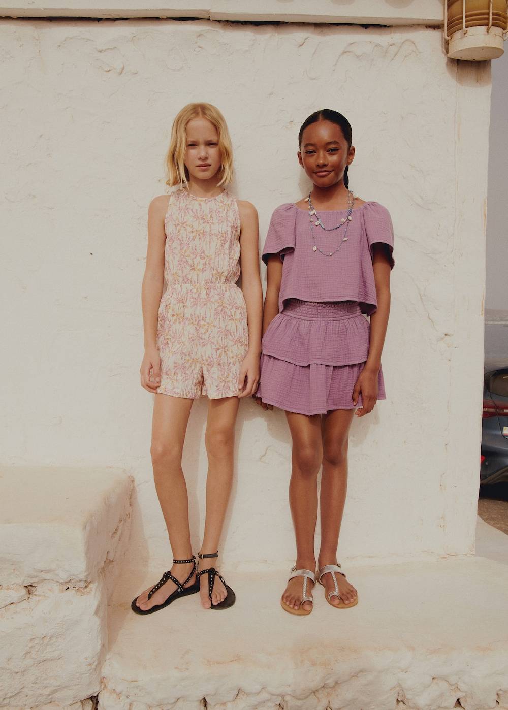 Mango Riemen-Sandale Im Metallic-Look