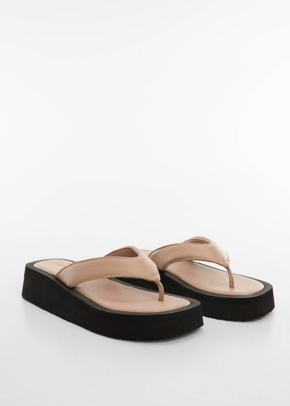 Mango Riemensandalen mit Plateau