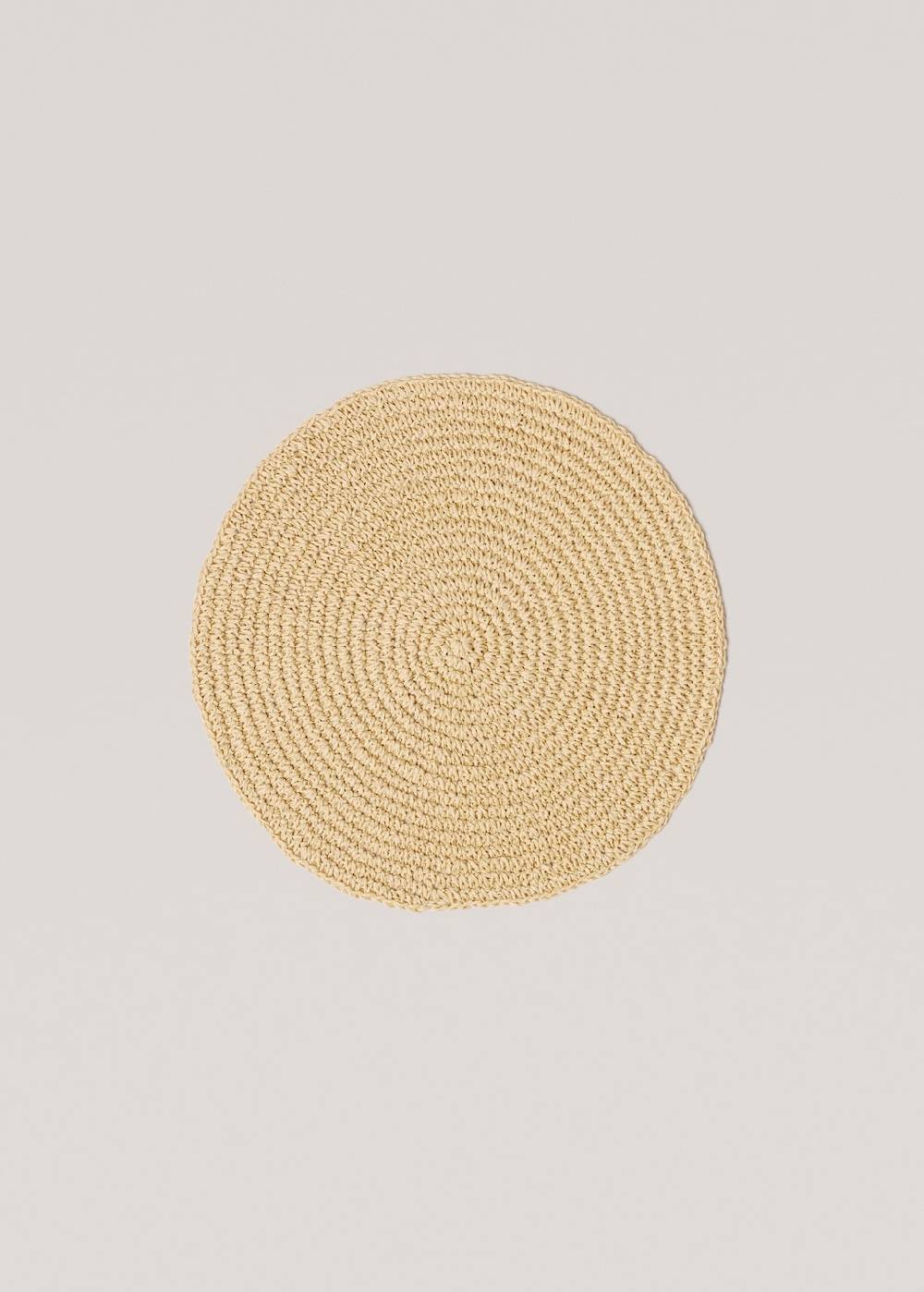 Mango Rundes Tischset Im Flechtdesign