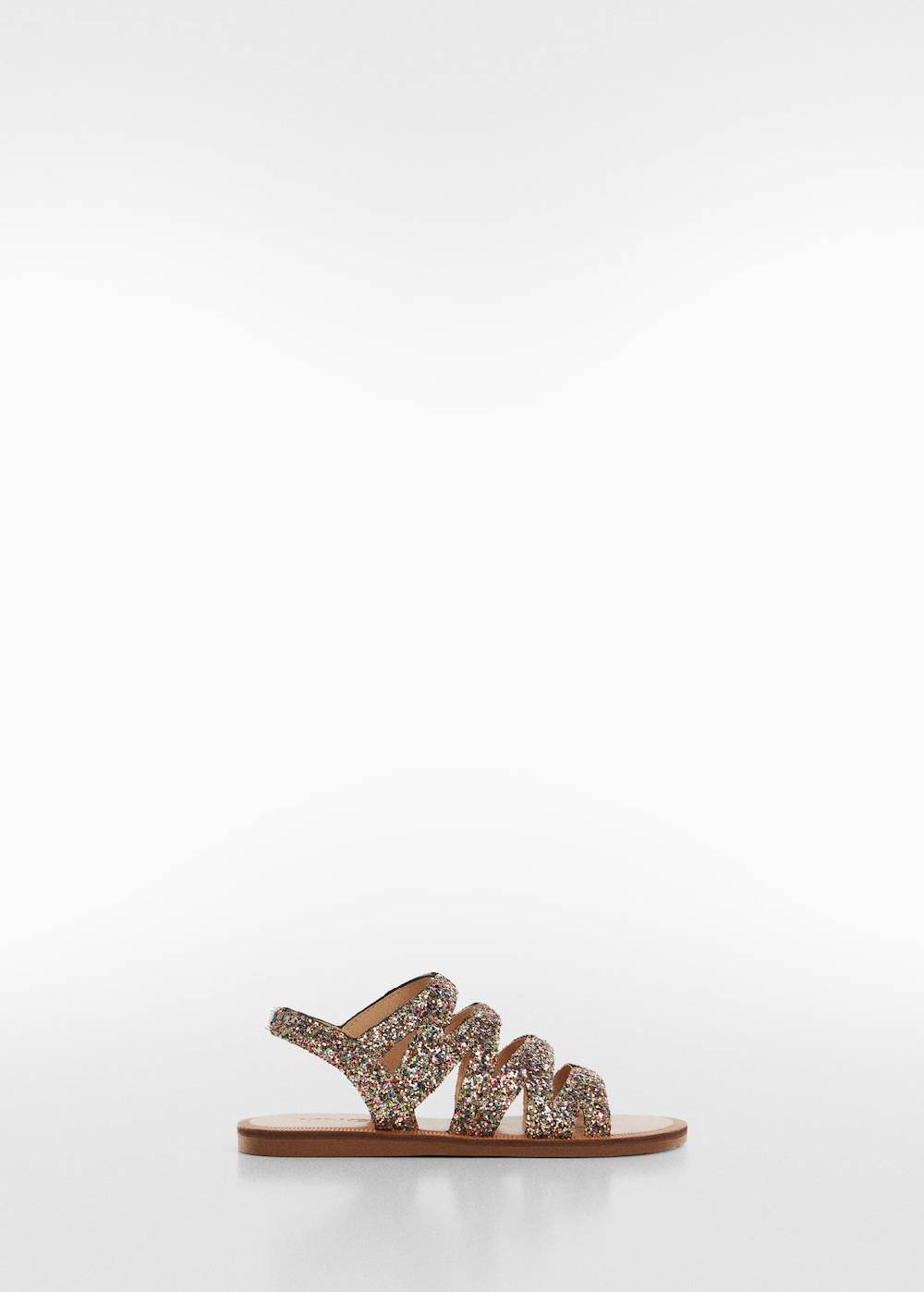 Mango Sandale Mit Glitzereffekt