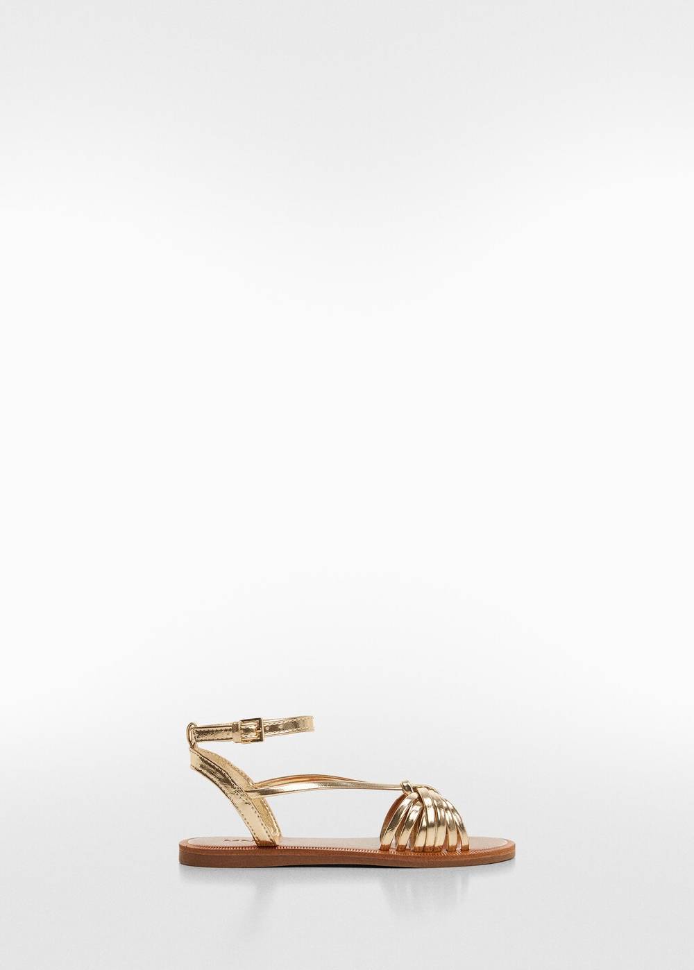 Mango Sandalen Mit Gerafften Riemchen