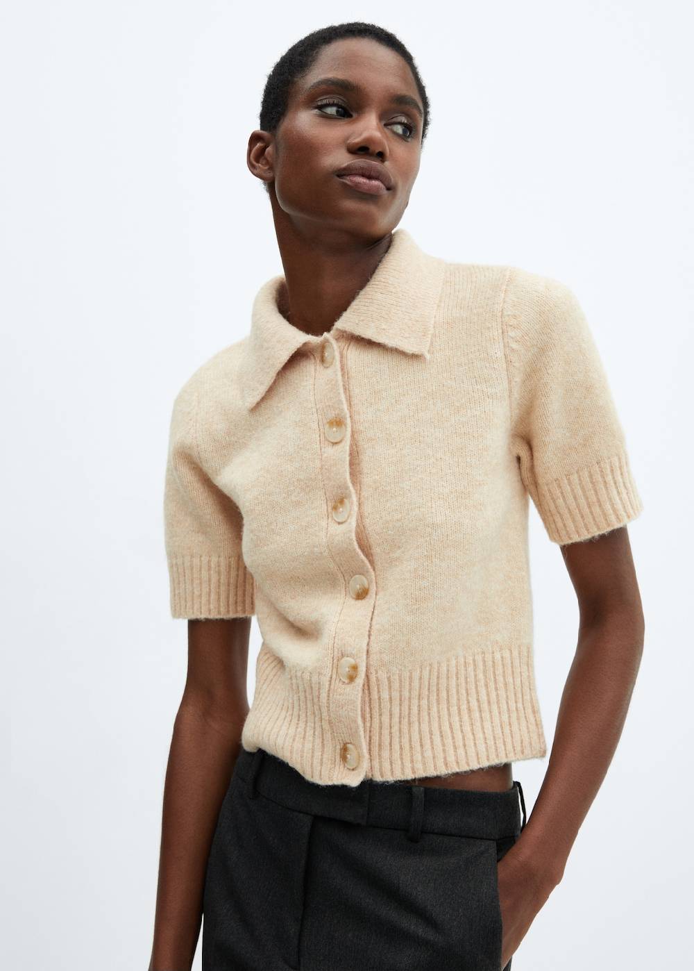 Mango Schlaghose In Cropped-Länge