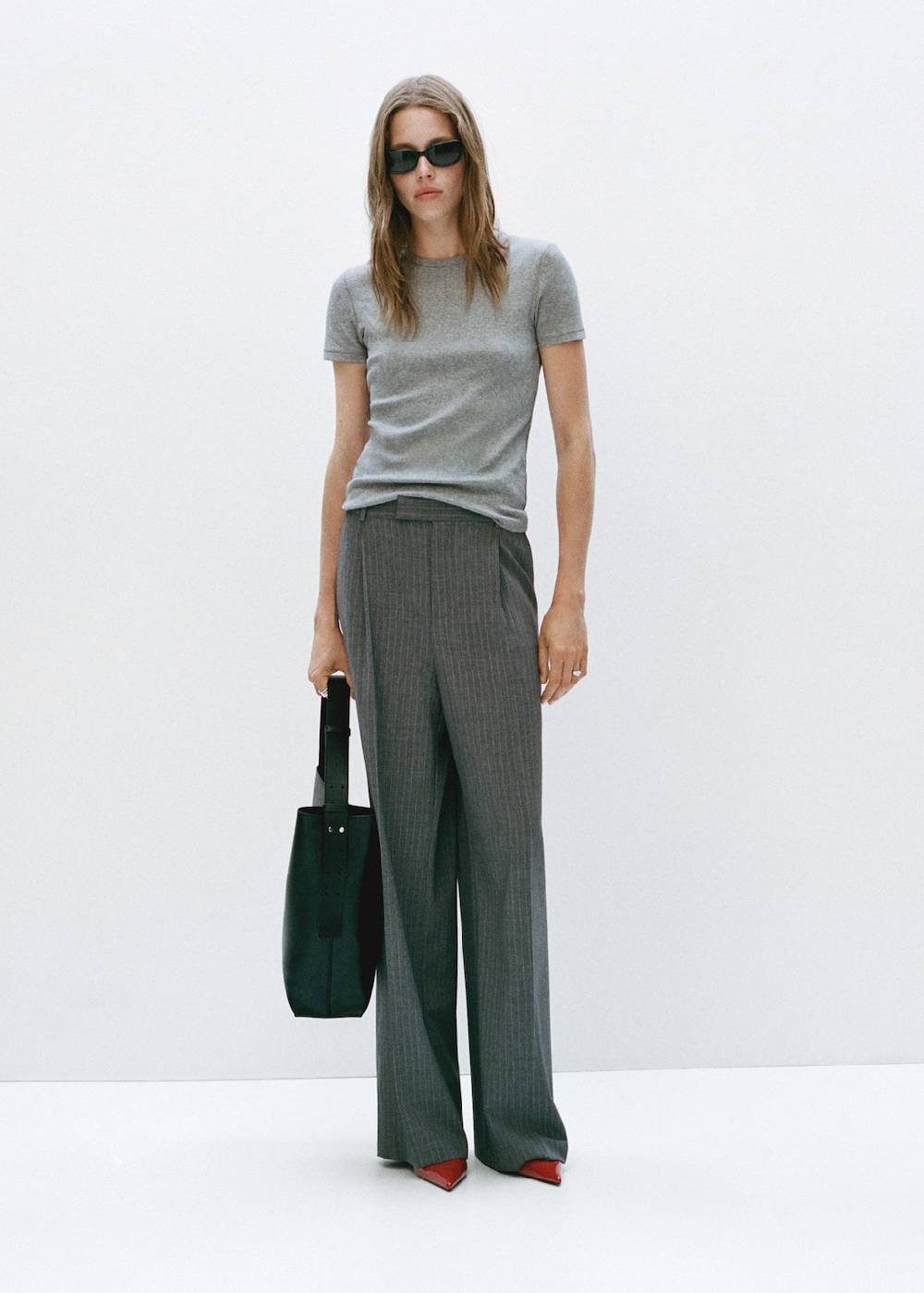 Mango Shopper Bag mit kurzem Henkel