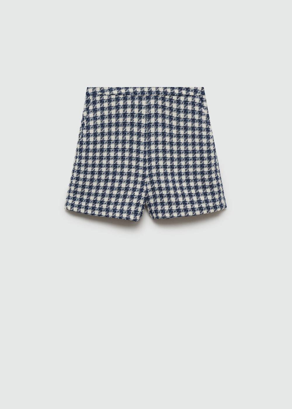 Mango Shorts Mit Hahnentrittmuster