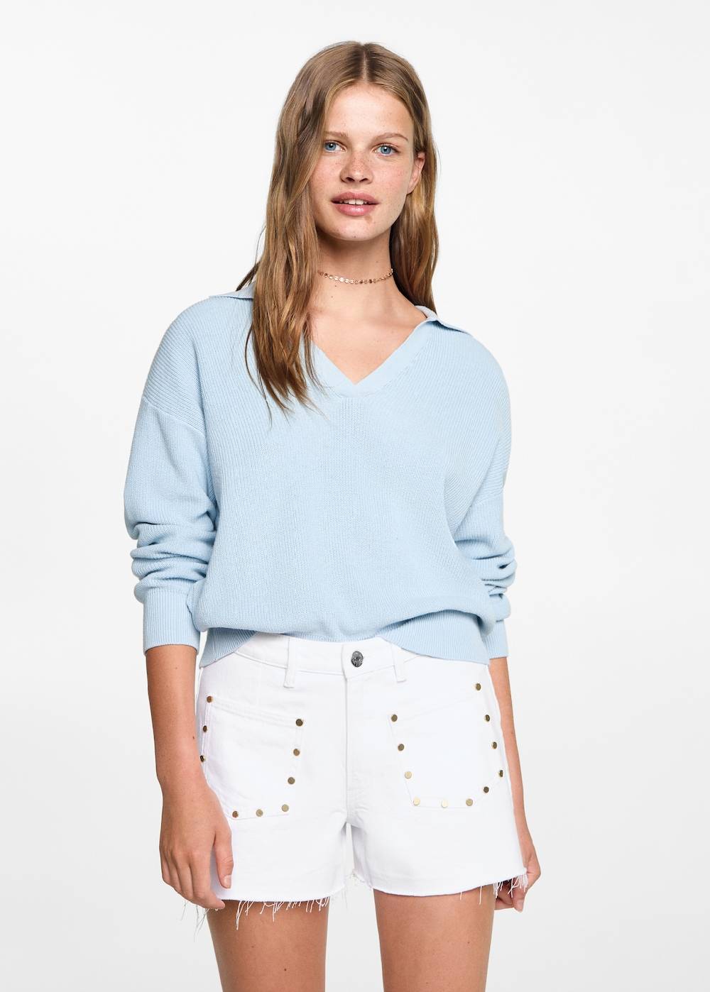 Mango Shorts mit Nieten