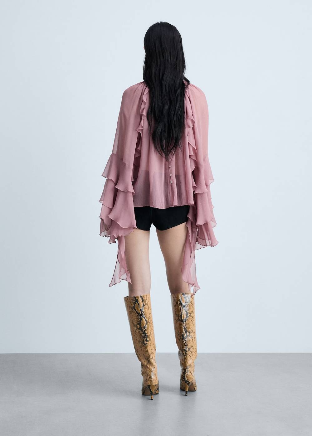 Mango Shorts Mit Schlitz Und Schleifen