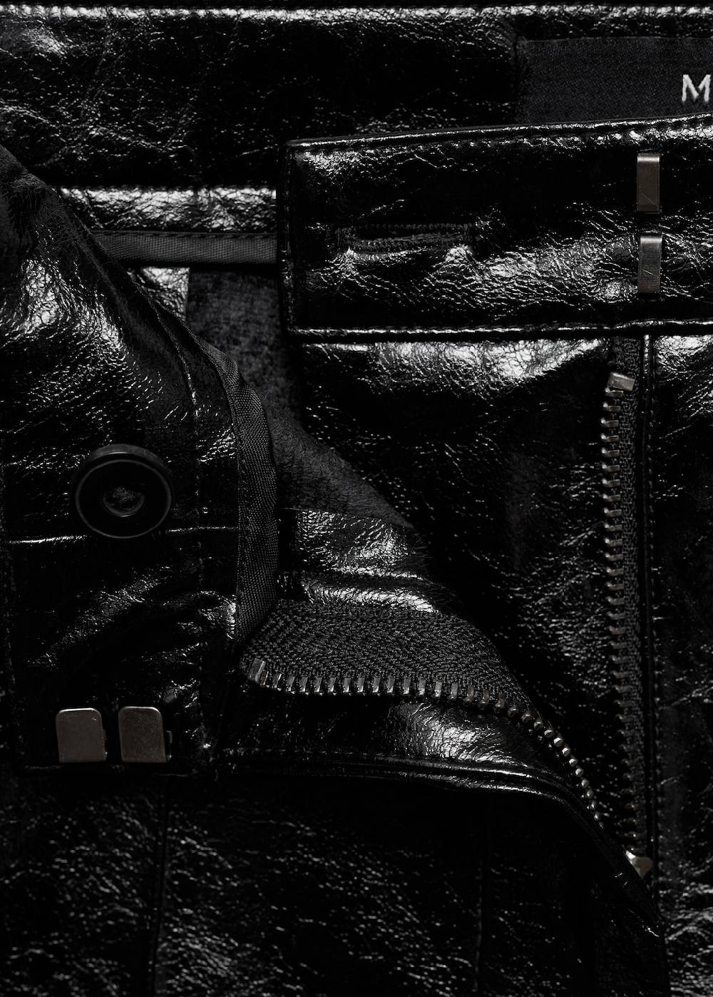 Mango Skinny-Hose Mit Leder-Effekt