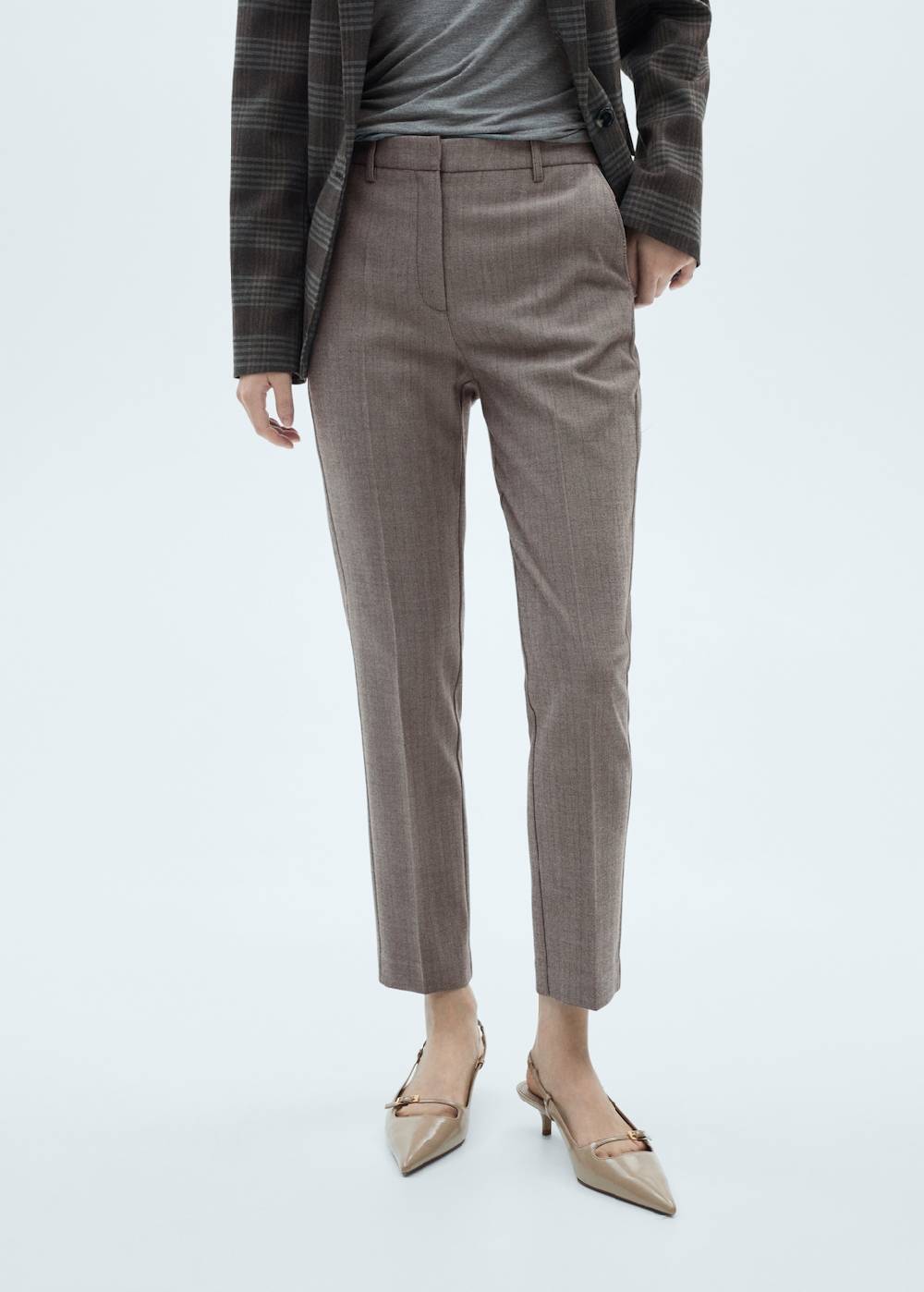 Mango Skinny Hose mit mittelhohem Bund