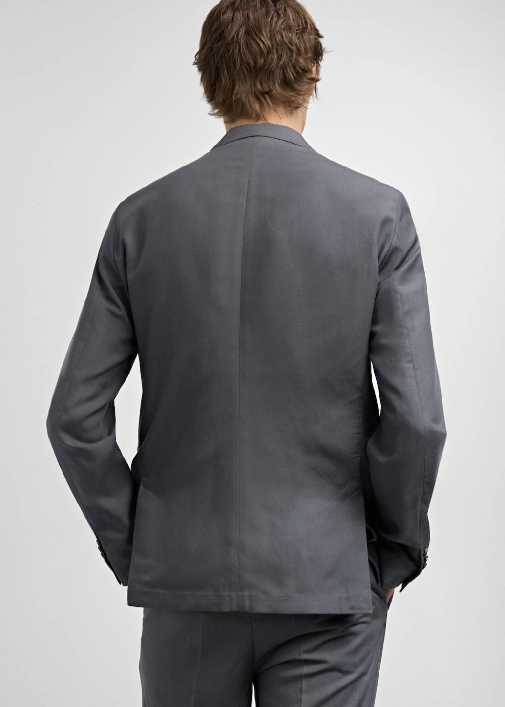Mango Slim Fit-Anzugblazer Aus Leinengemisch