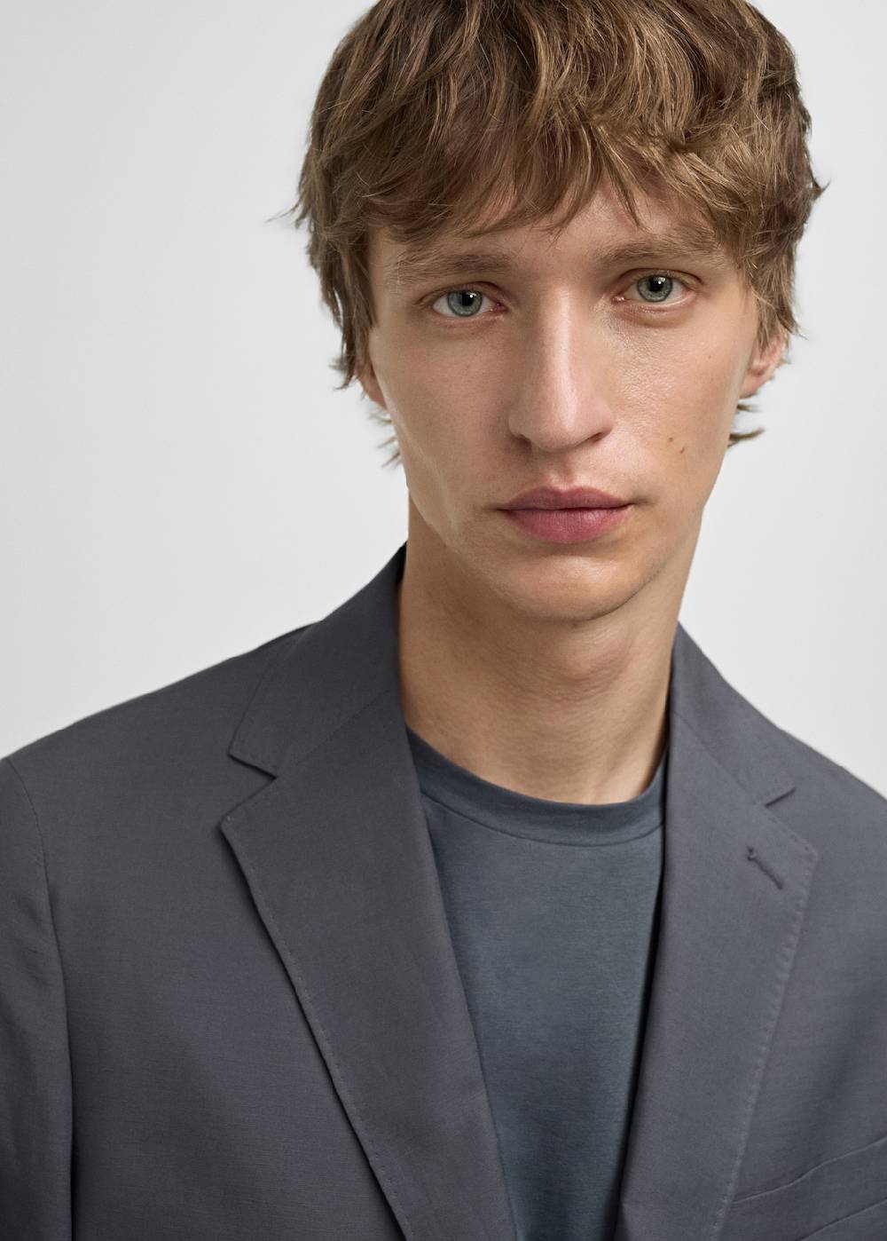 Mango Slim Fit-Anzugblazer Aus Leinengemisch