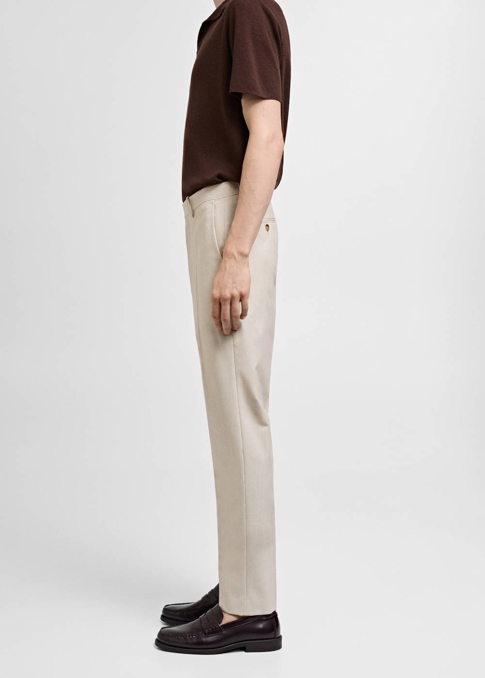 Mango Slim Fit-Anzughose Aus Stretchstoff