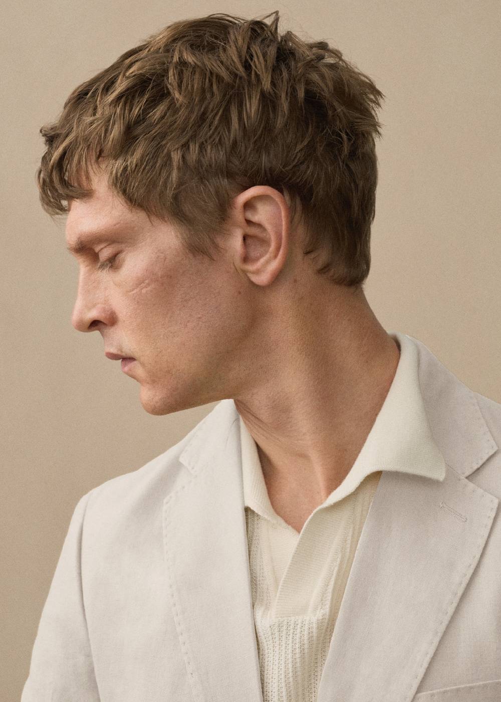 Mango Slim Fit-Anzugjacke Aus 100 % Leinen