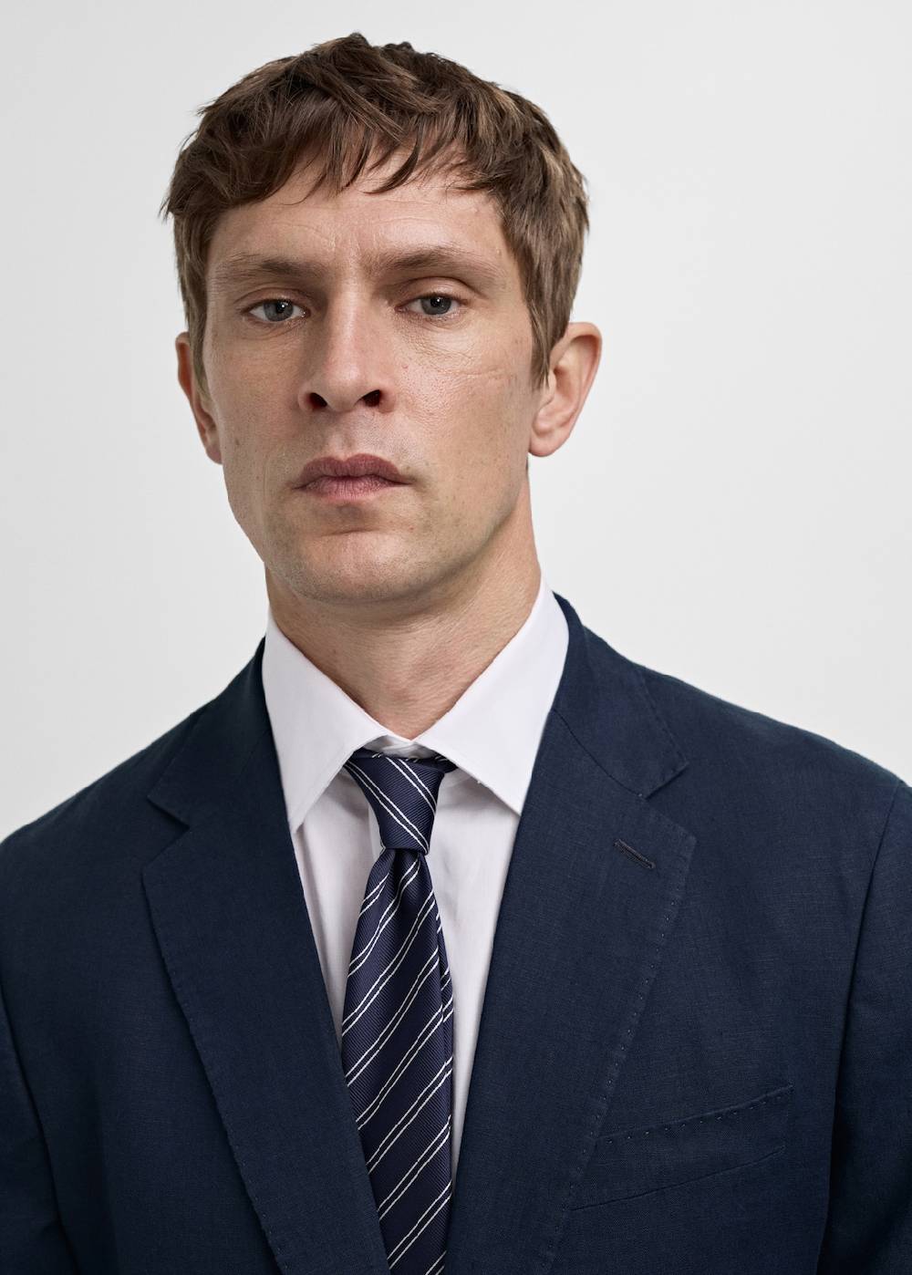 Mango Slim Fit-Anzugjacke Aus 100 % Leinen