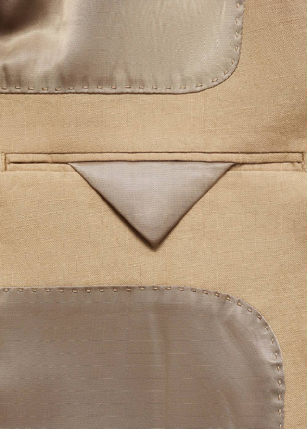 Mango Slim Fit-Anzugjacke Aus 100 % Leinen