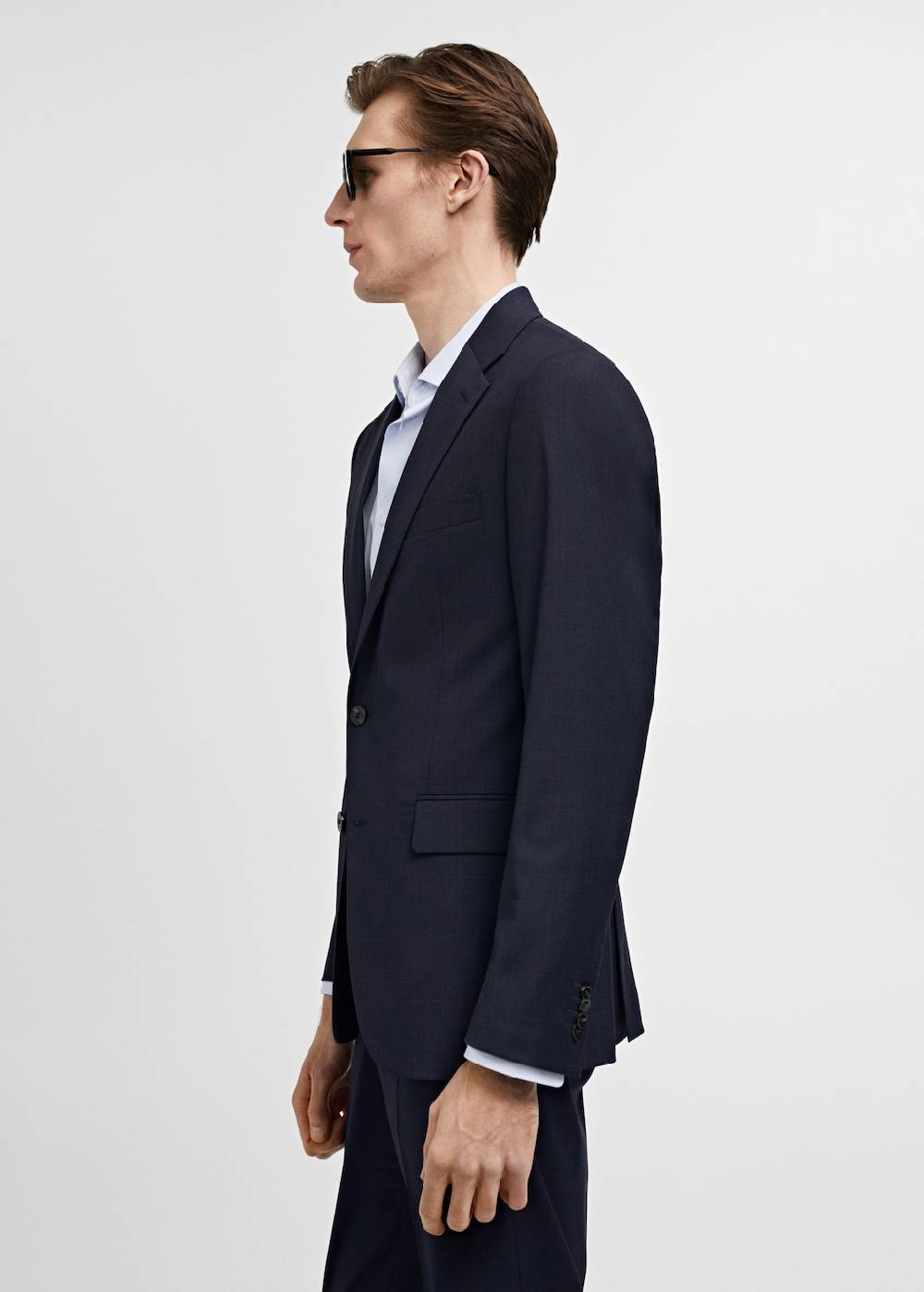 Mango Slim Fit-Anzugsakko Aus Stretchbaumwolle