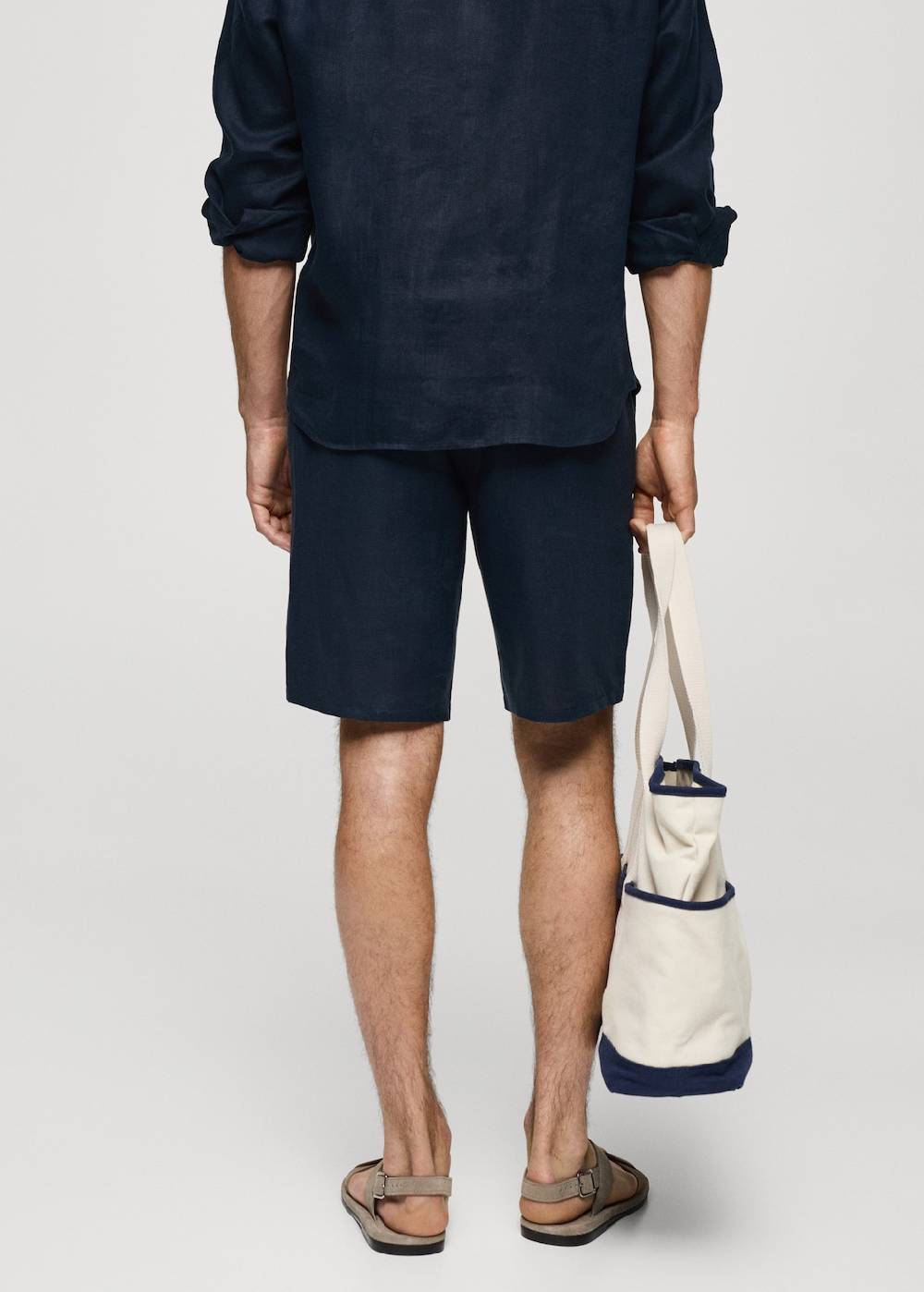 Mango Slim-Fit-Bermudashorts Aus 100 % Leinen