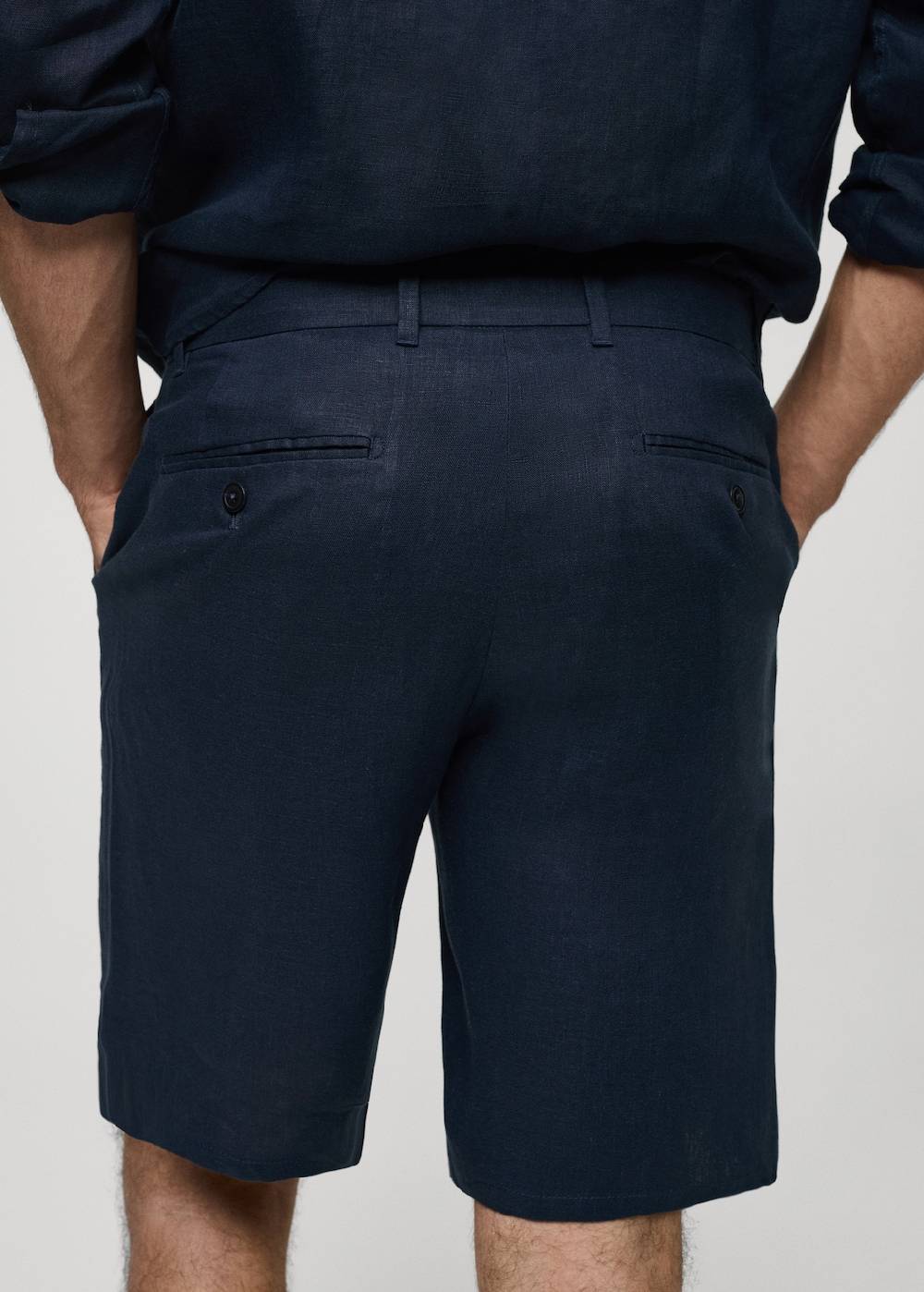 Mango Slim-Fit-Bermudashorts Aus 100 % Leinen