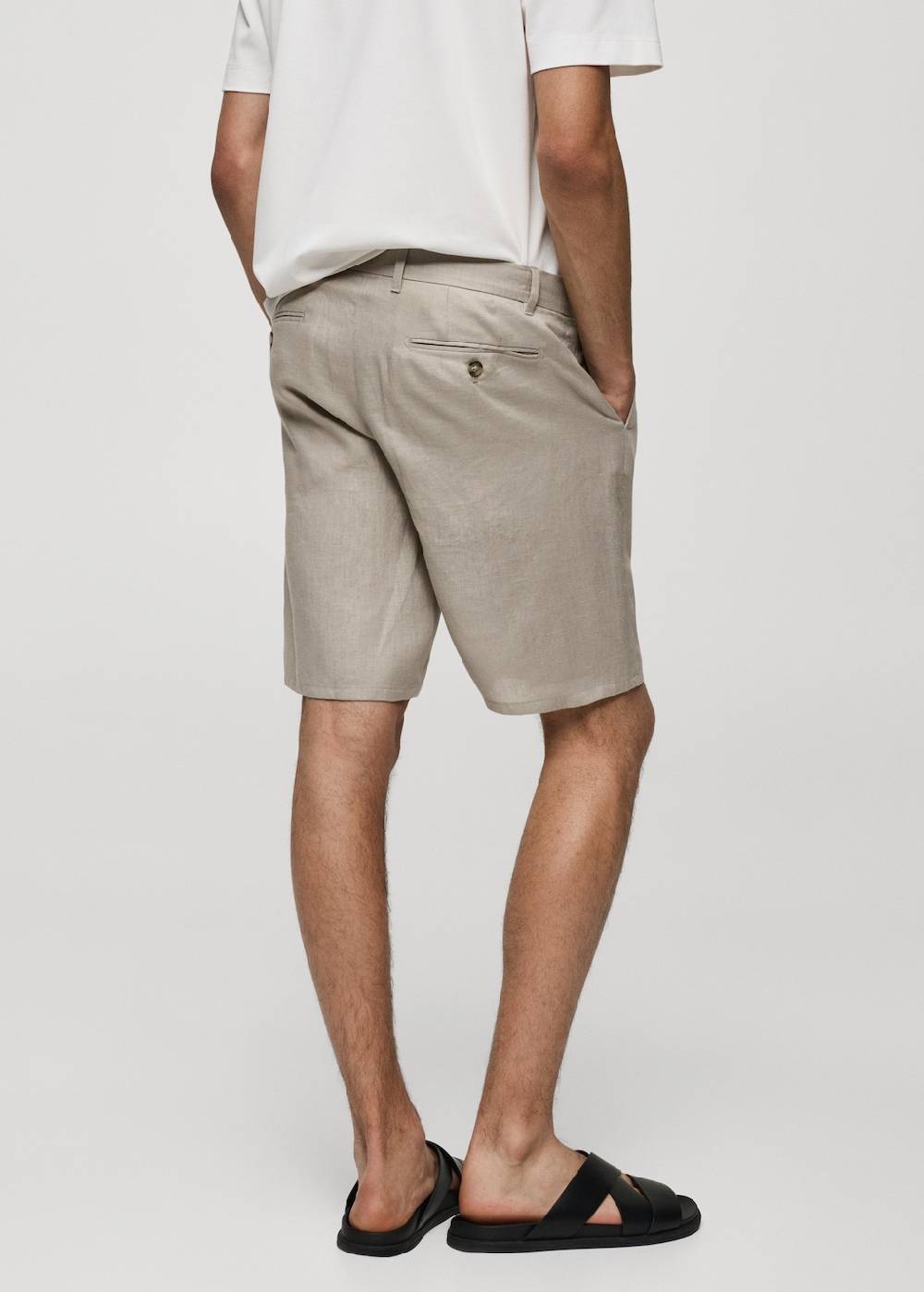 Mango Slim-Fit-Bermudashorts Aus 100 % Leinen