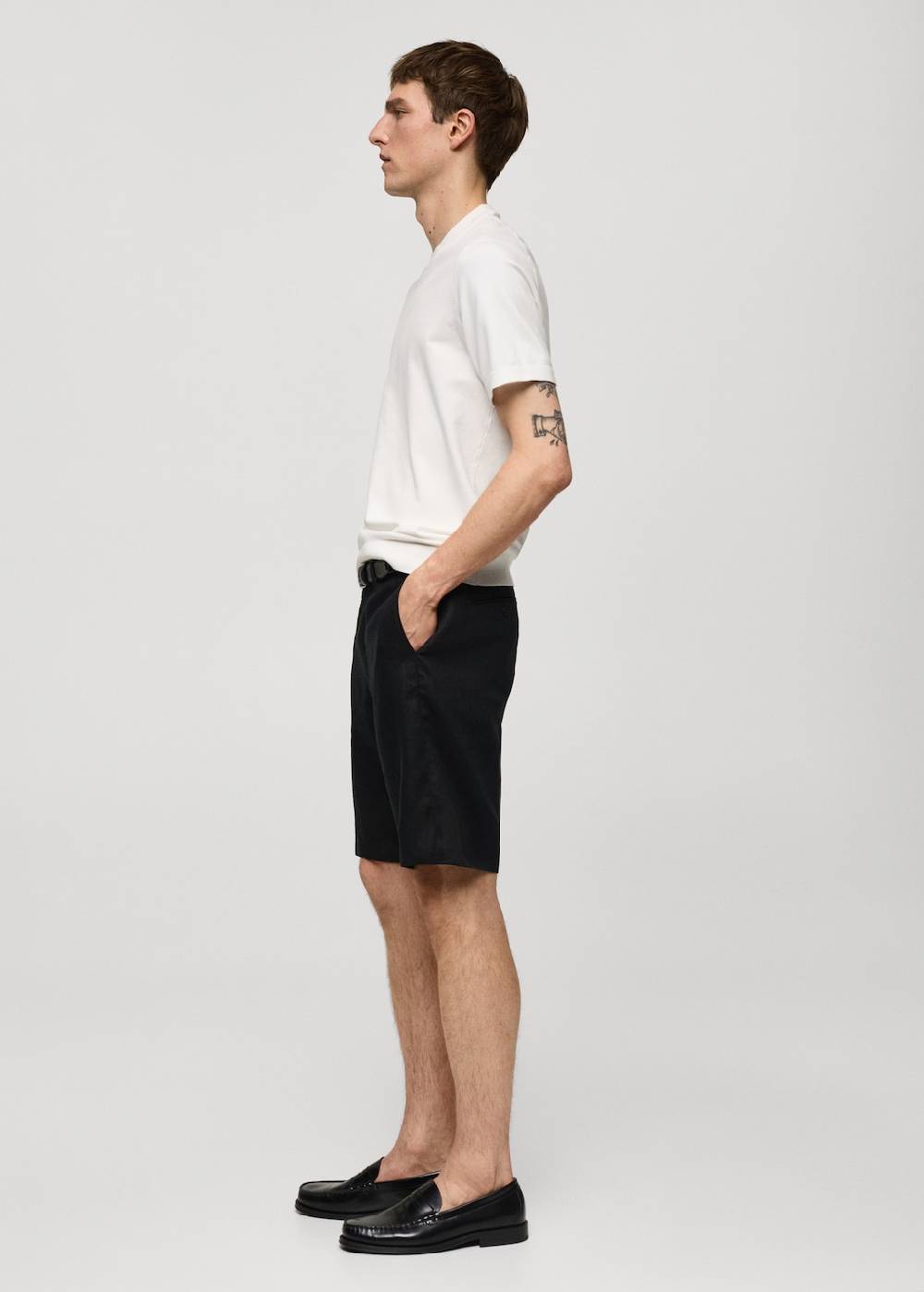 Mango Slim-Fit-Bermudashorts Aus 100 % Leinen