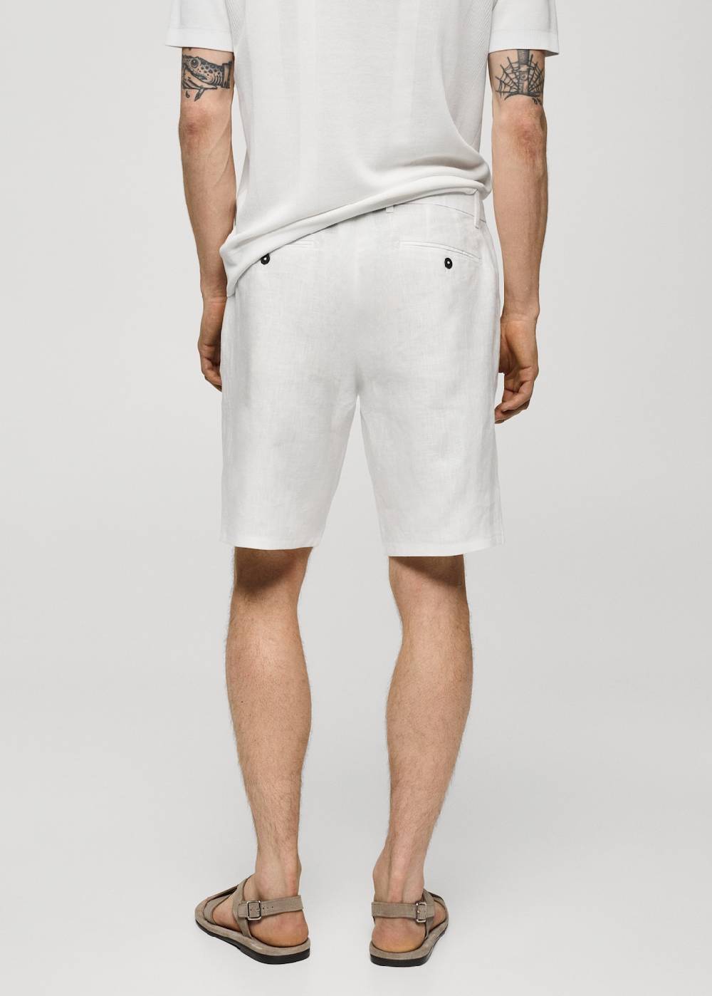 Mango Slim-Fit-Bermudashorts Aus 100 % Leinen